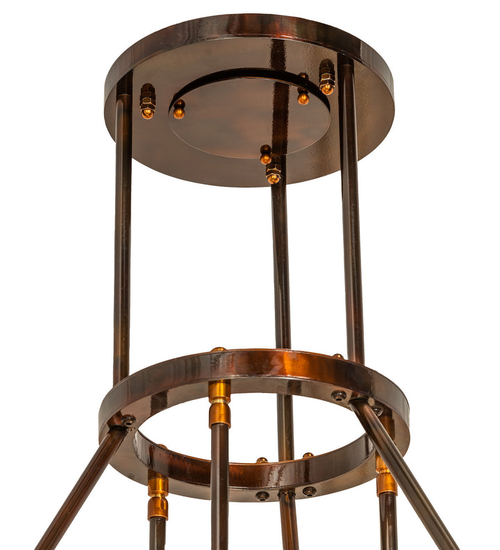 Meyda Tiffany Cartier 250768 Chandelier Light - Transparent Copper,Burnished