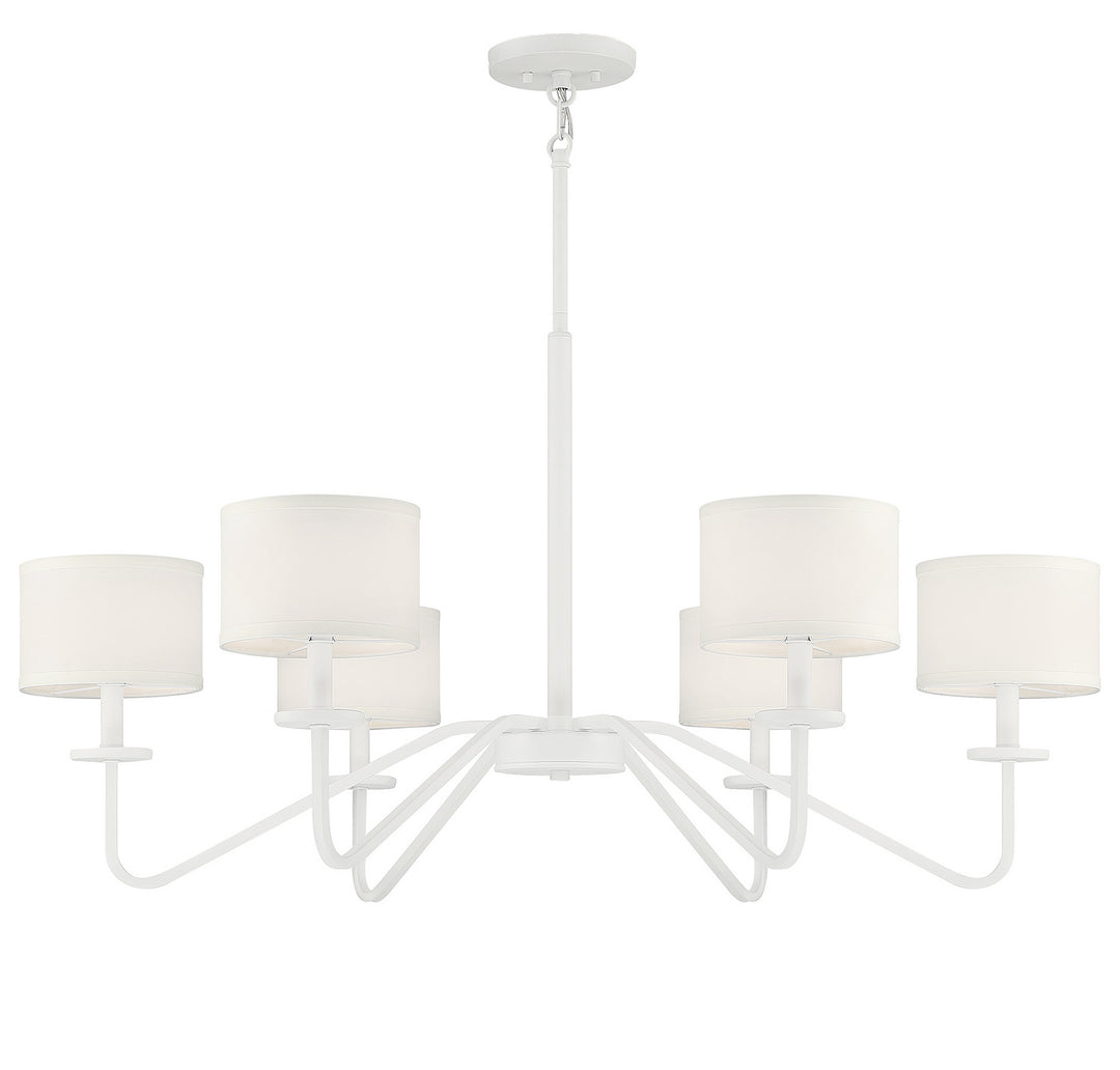 Meridian M10092BQW Chandelier Light - Bisque White