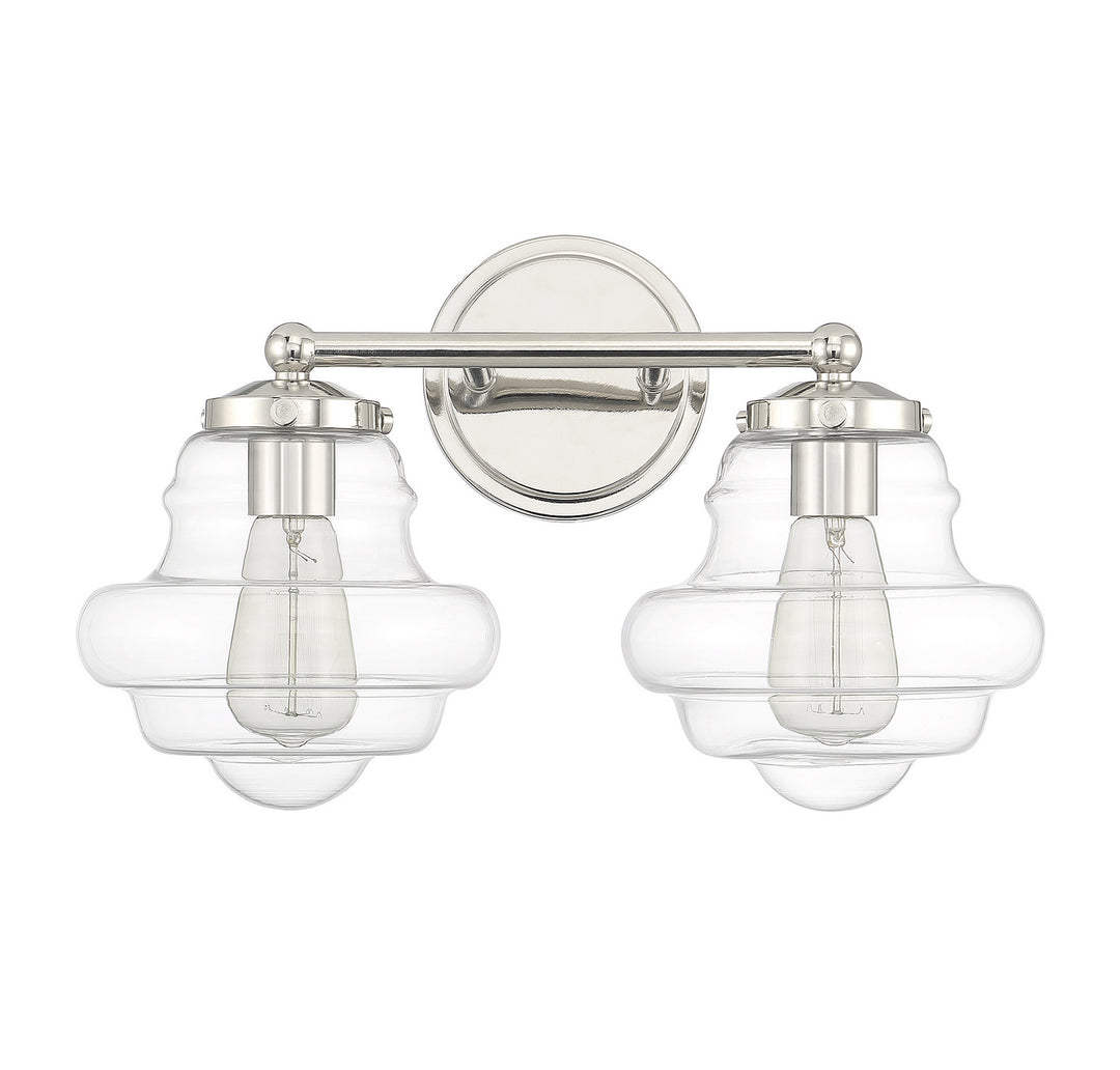 Meridian M80072PN Bath Vanity Light 17 in. wide - Polished Nickel