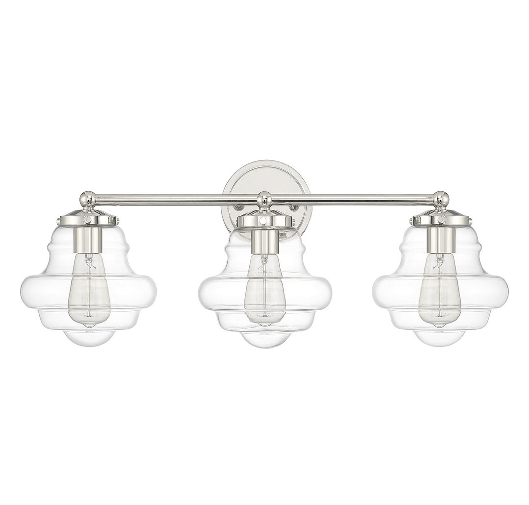 Meridian M80073PN Bath Vanity Light 26 in. wide - Polished Nickel