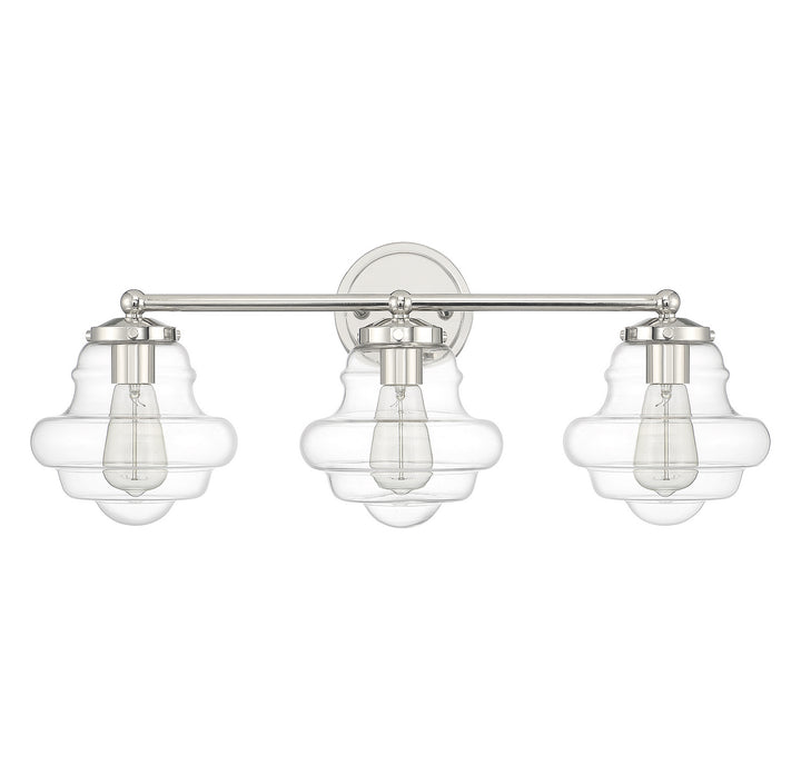 Meridian M80073PN Bath Vanity Light 26 in. wide - Polished Nickel