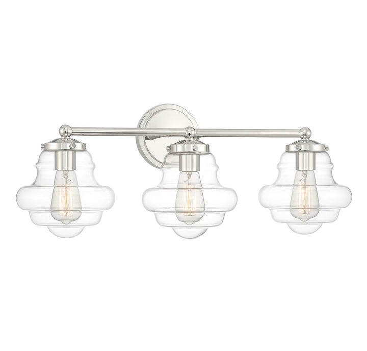 Meridian M80073PN Bath Vanity Light 26 in. wide - Polished Nickel