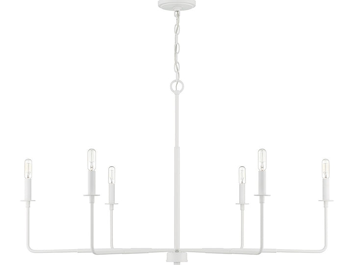 Savoy House Salerno 1-2221-6-83 Chandelier Light - Bisque White