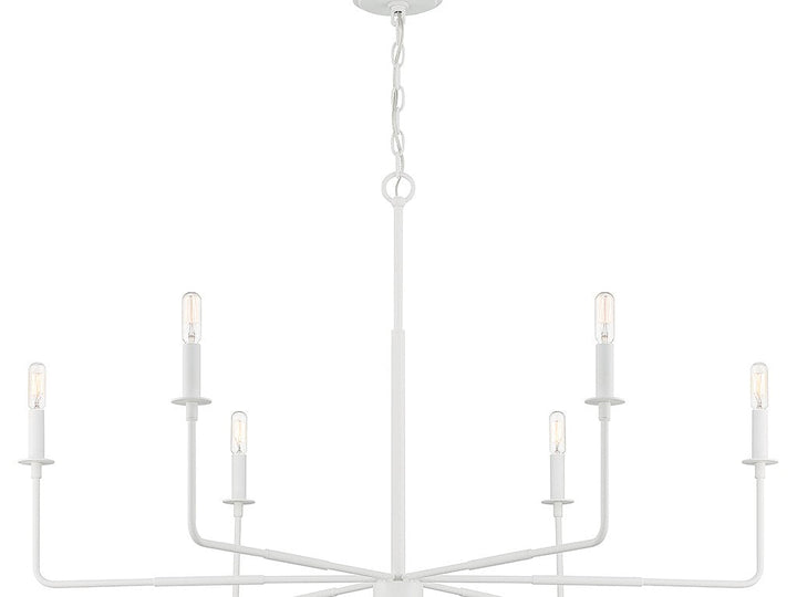 Savoy House Salerno 1-2221-6-83 Chandelier Light - Bisque White