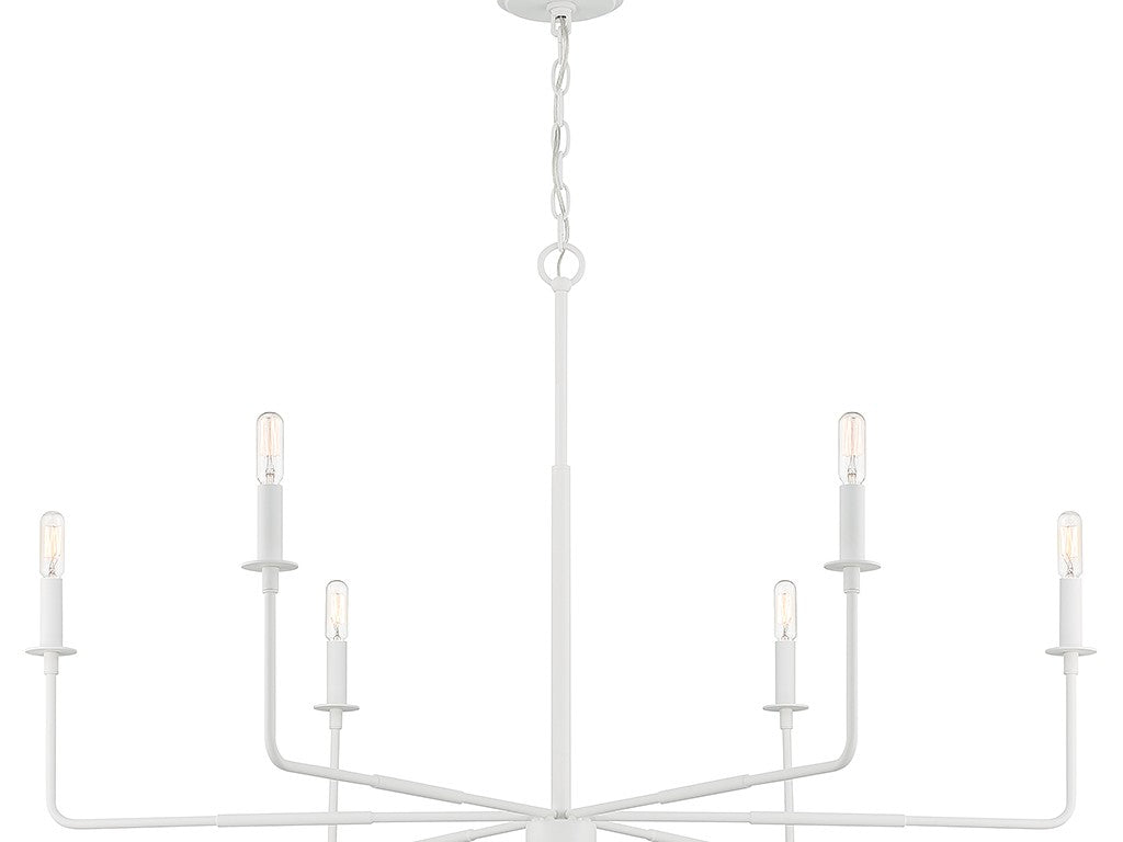 Savoy House Salerno 1-2221-6-83 Chandelier Light - Bisque White