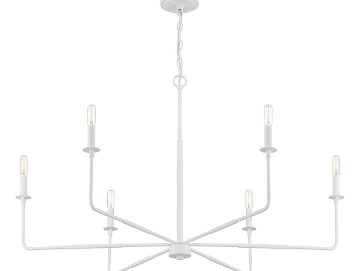 Savoy House Salerno 1-2221-6-83 Chandelier Light - Bisque White