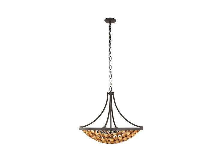 Savoy House Ventura 7-9350-6-46 Pendant Light - Matte Black and Gold