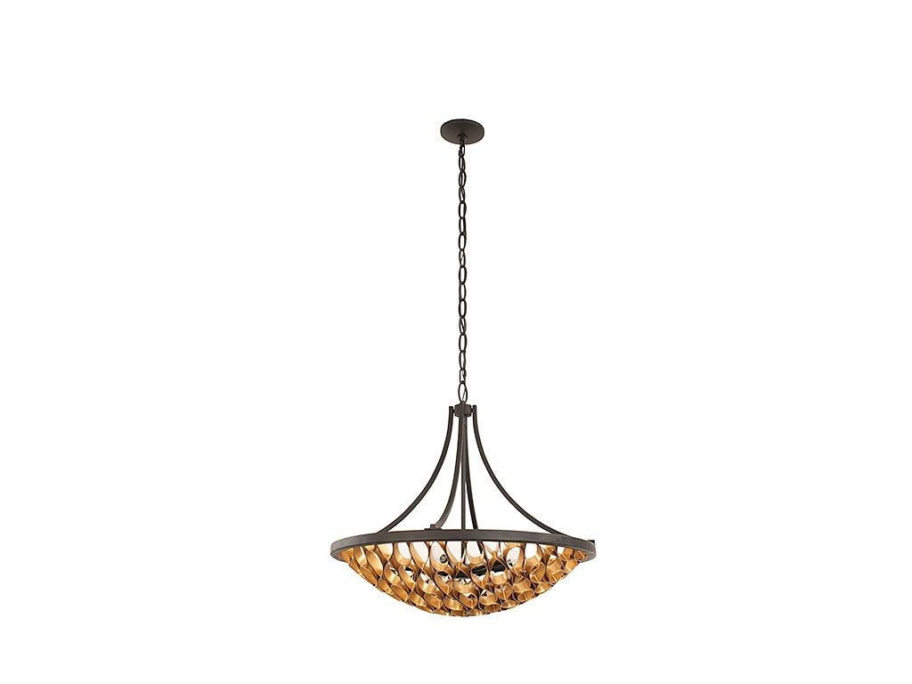 Savoy House Ventura 7-9350-6-46 Pendant Light - Matte Black and Gold