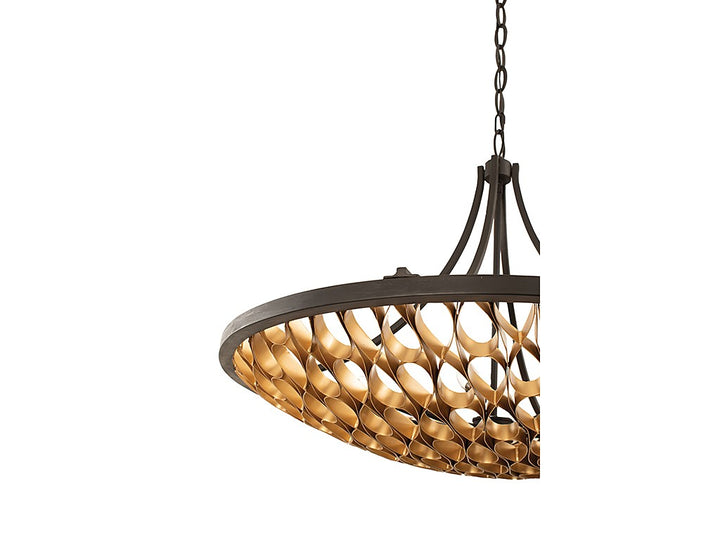 Savoy House Ventura 7-9351-8-46 Pendant Light - Matte Black and Gold