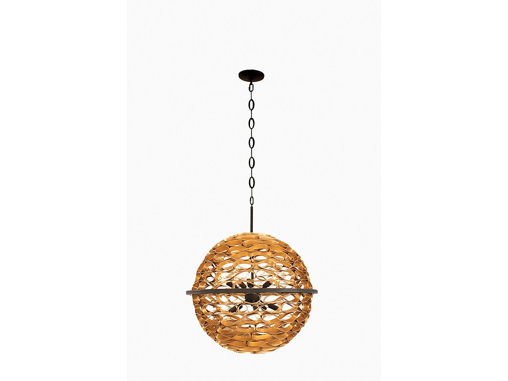 Savoy House Ventura 7-9352-10-46 Chandelier Light - Matte Black and Gold