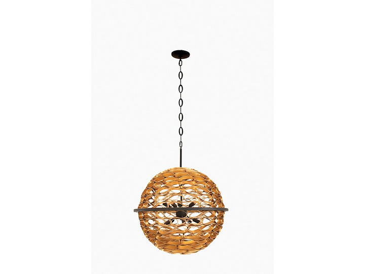 Savoy House Ventura 7-9352-10-46 Chandelier Light - Matte Black and Gold
