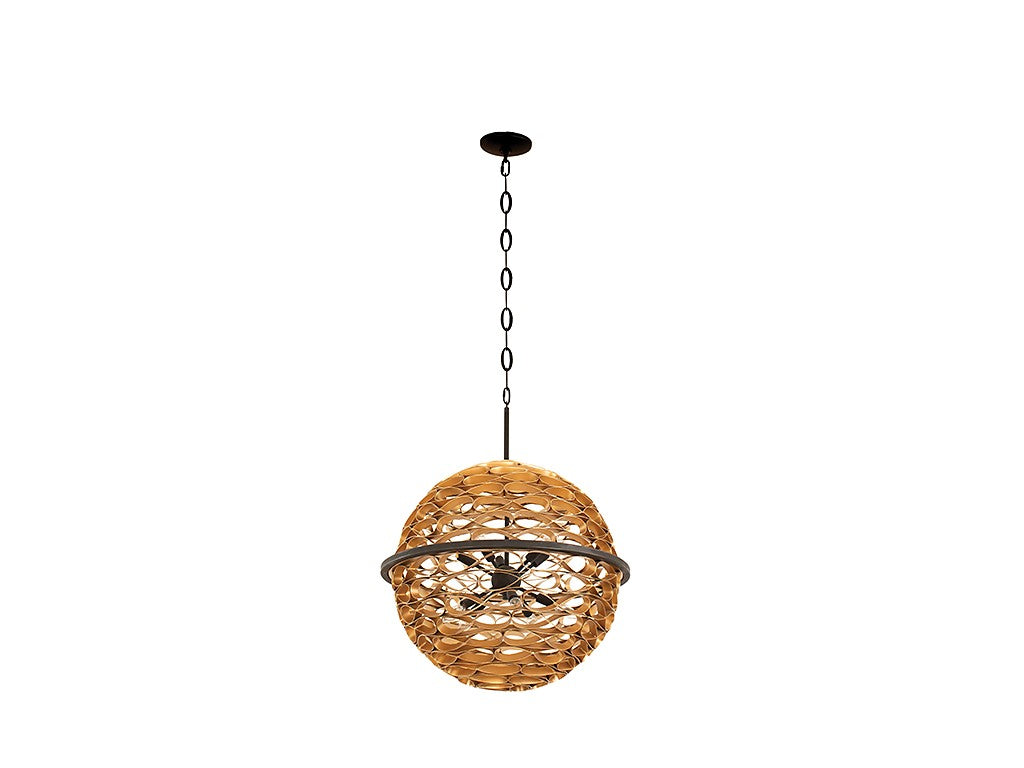 Savoy House Ventura 7-9352-10-46 Chandelier Light - Matte Black and Gold