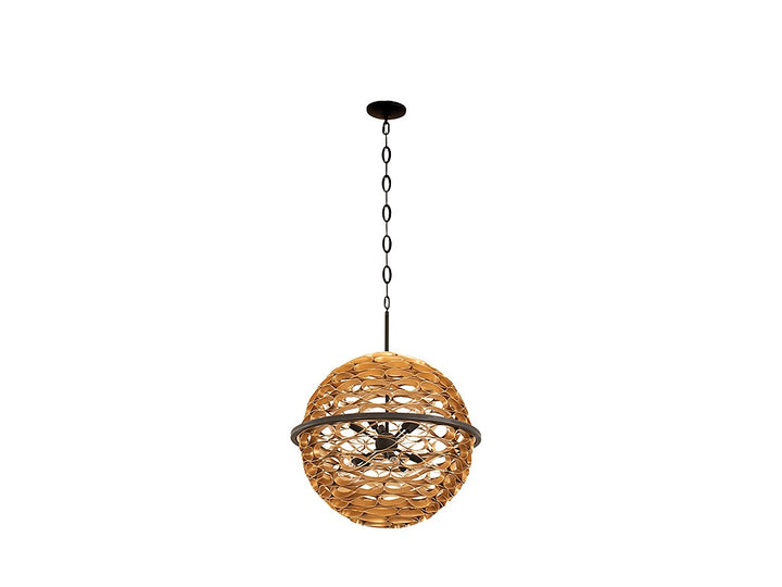 Savoy House Ventura 7-9352-10-46 Chandelier Light - Matte Black and Gold