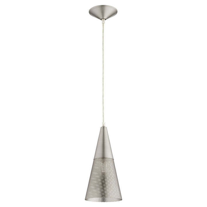 Quorum Mesh Cone Pendants 1316-65 Pendant Light - Satin Nickel