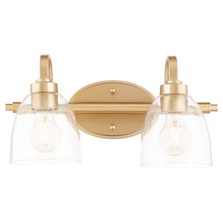 Quorum Reyes 5060-2-280 Bath Vanity Light 16 in. wide - Aged Brass