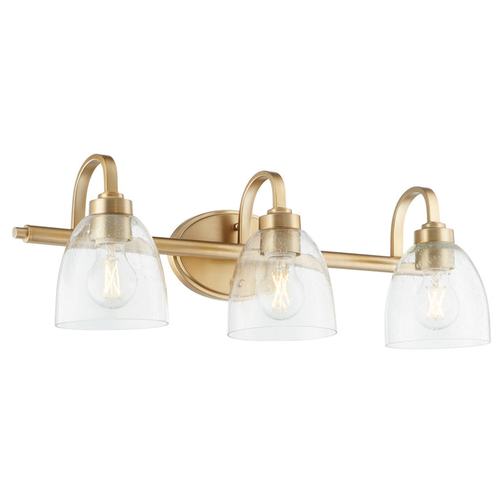 Quorum Reyes 5060-3-280 Bath Vanity Light 25 in. wide - Aged Brass