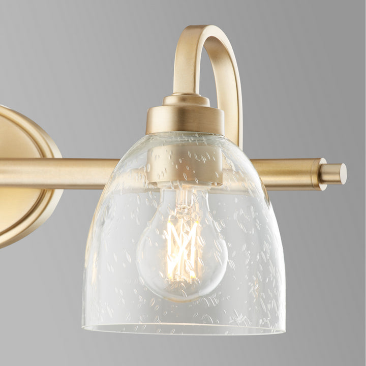 Quorum Reyes 5060-3-280 Bath Vanity Light 25 in. wide - Aged Brass
