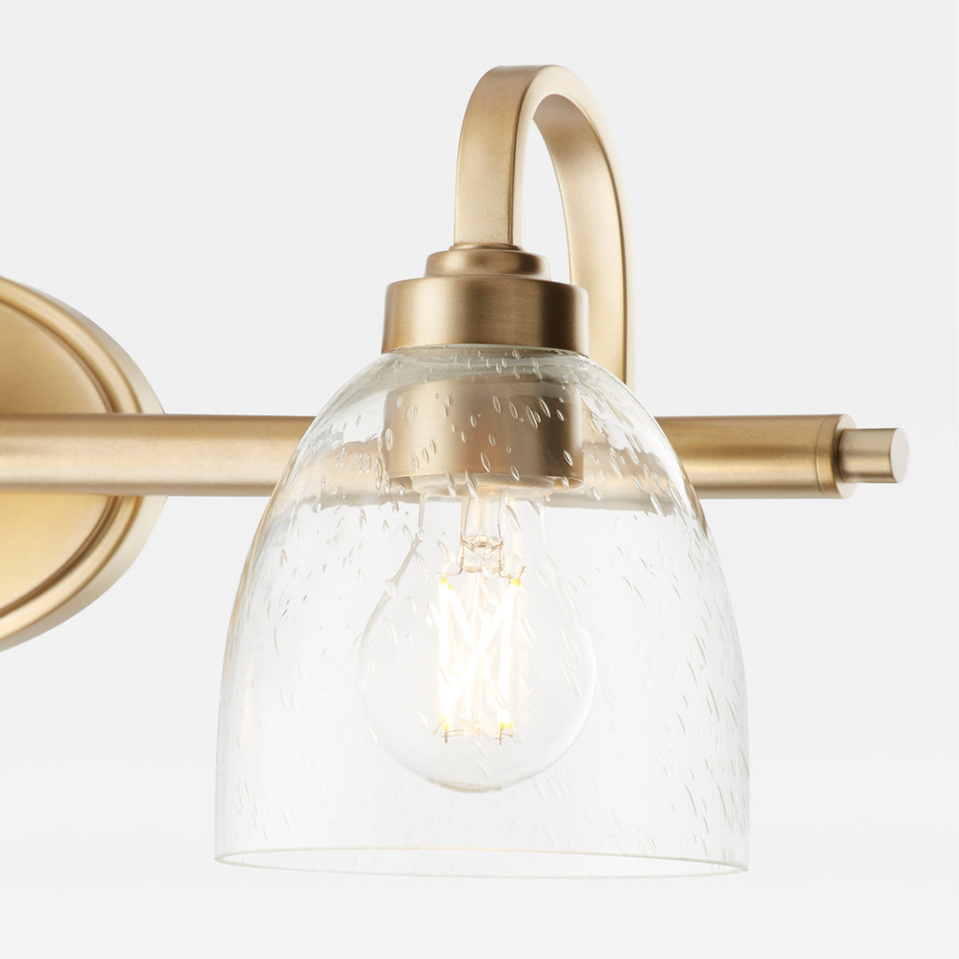 Quorum Reyes 5060-3-280 Bath Vanity Light 25 in. wide - Aged Brass