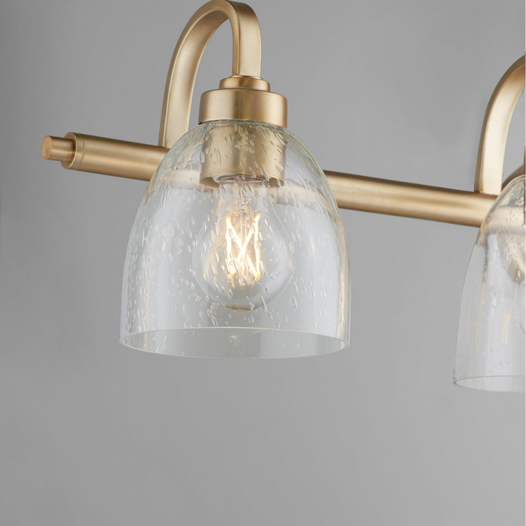 Quorum Reyes 5060-4-280 Bath Vanity Light 34 in. wide - Aged Brass