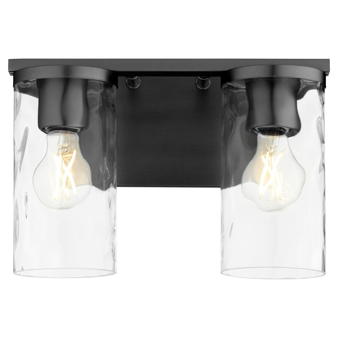 Quorum Steinway 5111-2-59 Bath Vanity Light 12 in. wide - Matte Black