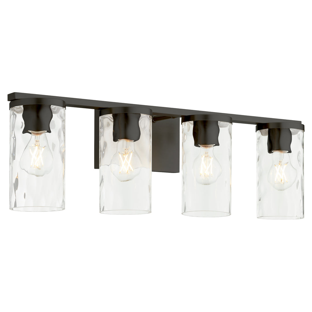 Quorum Steinway 5111-4-59 Bath Vanity Light 28 in. wide - Matte Black