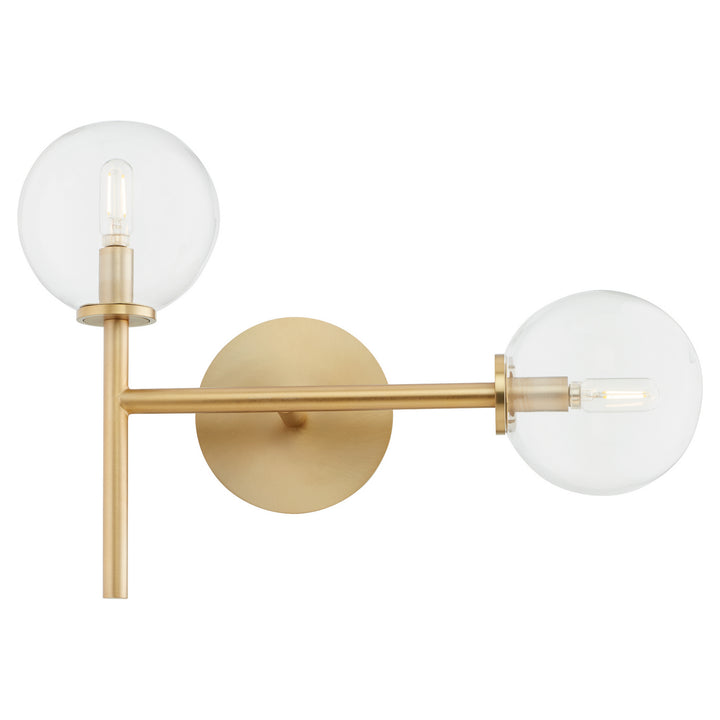 Quorum Rovi 5132-2-80 Wall Sconce Light - Aged Brass