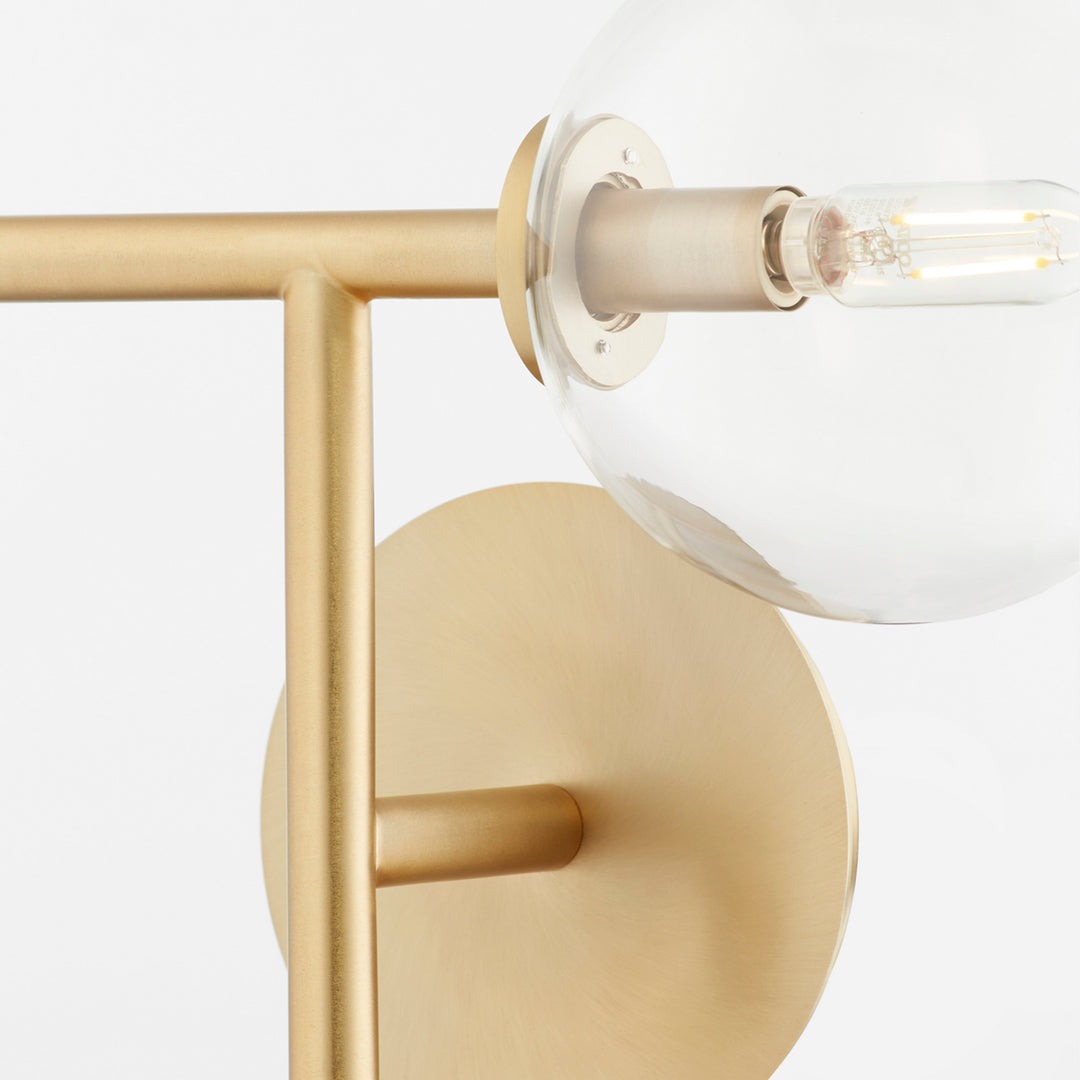Quorum Rovi 5132-2-80 Wall Sconce Light - Aged Brass