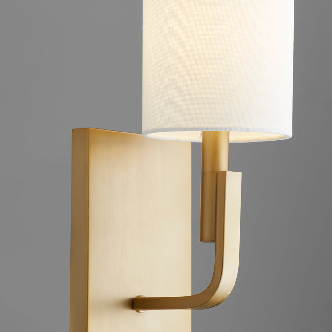 Quorum Tempo 5210-1-80 Wall Sconce Light - Aged Brass