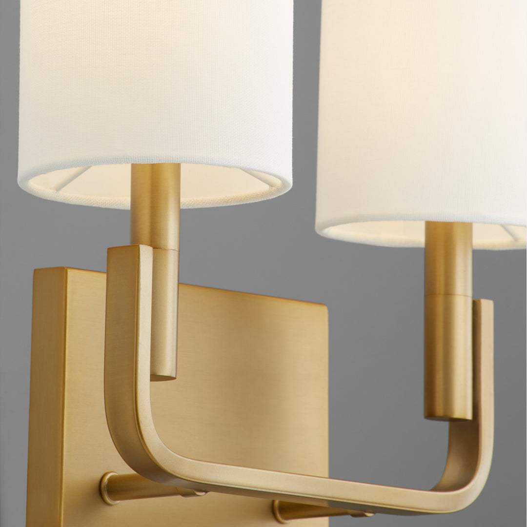 Quorum Tempo 5210-2-80 Wall Sconce Light - Aged Brass