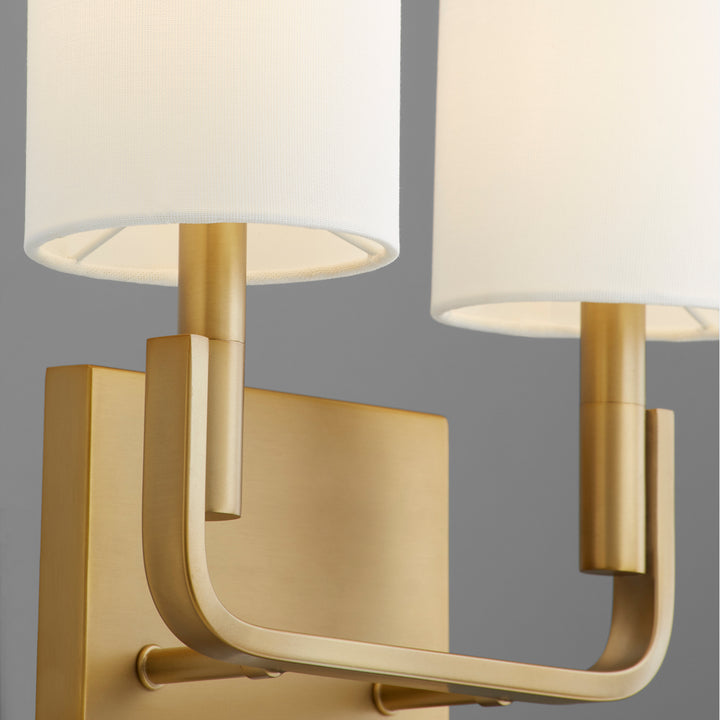 Quorum Tempo 5210-2-80 Wall Sconce Light - Aged Brass