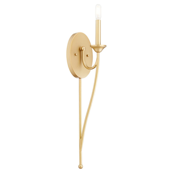 Quorum Brooks 5650-1-80 Wall Sconce Light - Aged Brass