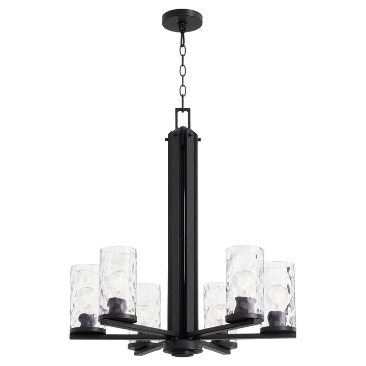 Quorum Steinway 6111-6-59 Chandelier Light - Matte Black