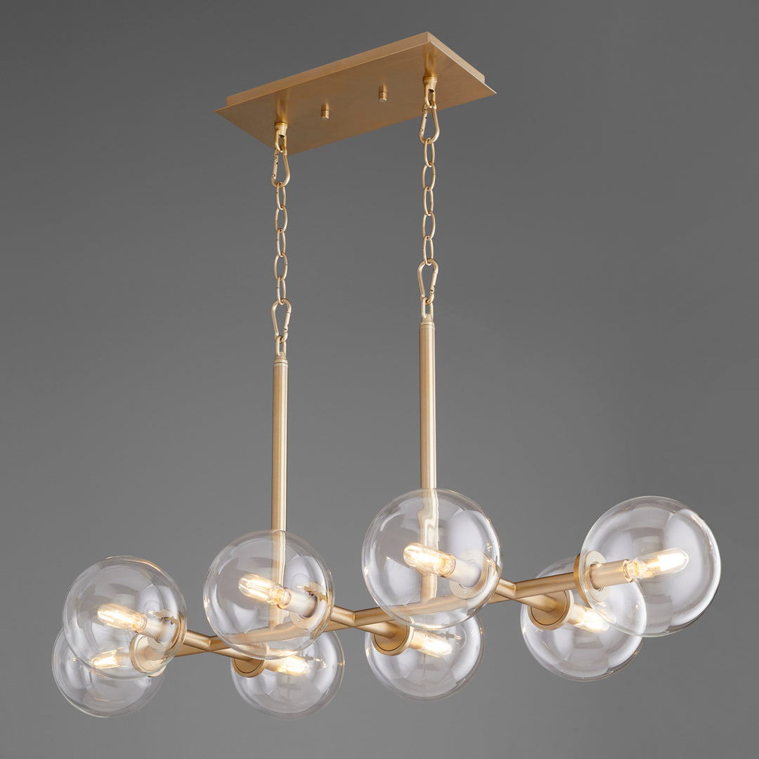 Quorum Rovi 6132-8-80 Pendant Light - Aged Brass