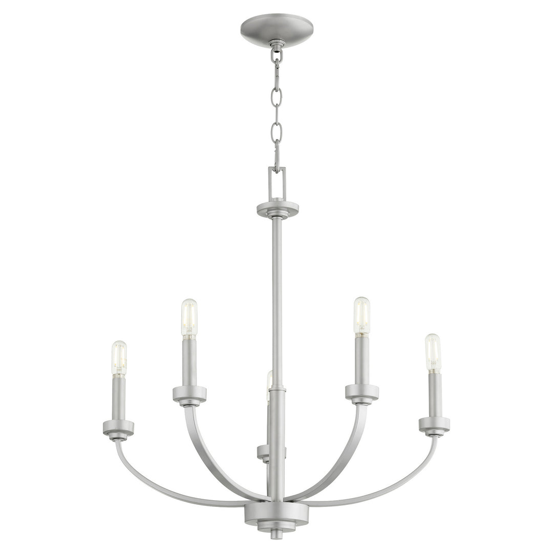 Quorum Reyes 6160-5-64 Chandelier Light - Classic Nickel