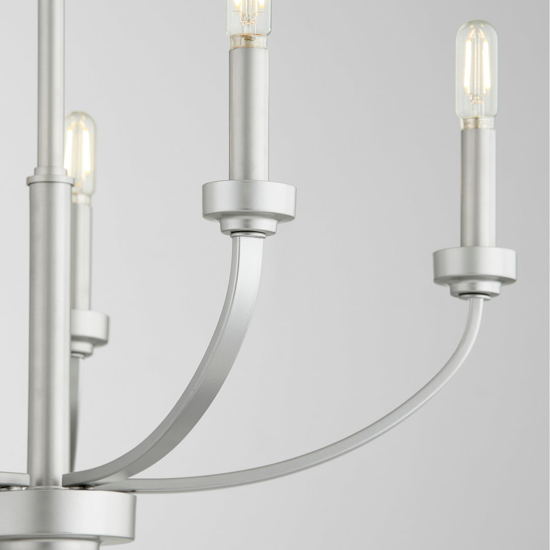 Quorum Reyes 6160-5-64 Chandelier Light - Classic Nickel