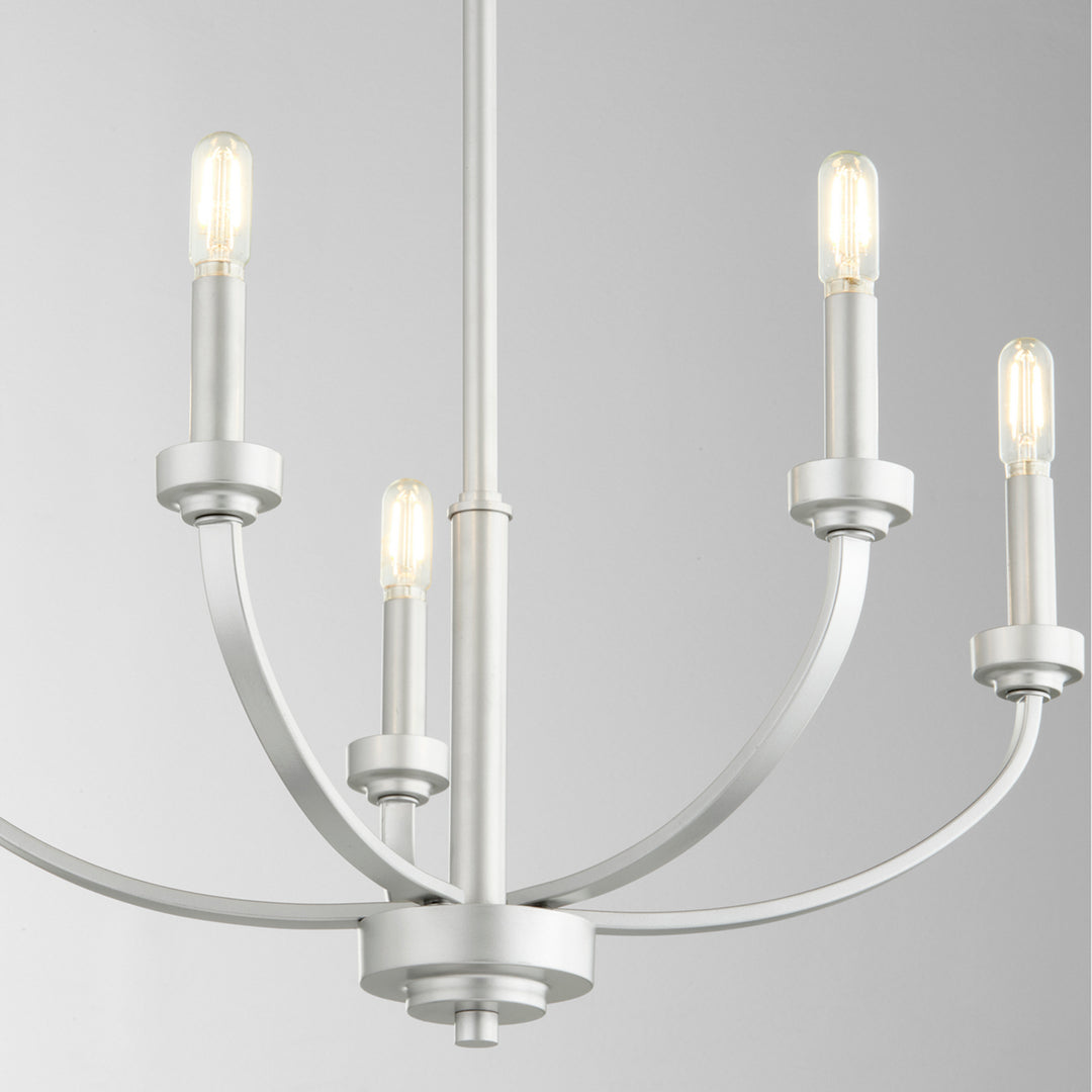 Quorum Reyes 6160-5-64 Chandelier Light - Classic Nickel