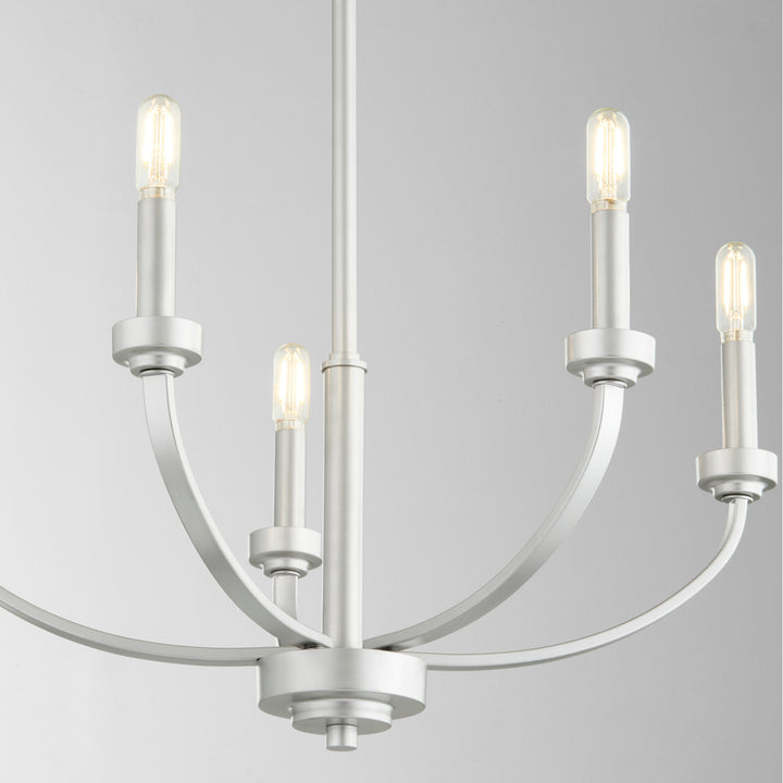 Quorum Reyes 6160-5-64 Chandelier Light - Classic Nickel