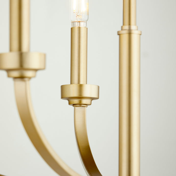 Quorum Reyes 6160-5-80 Chandelier Light - Aged Brass