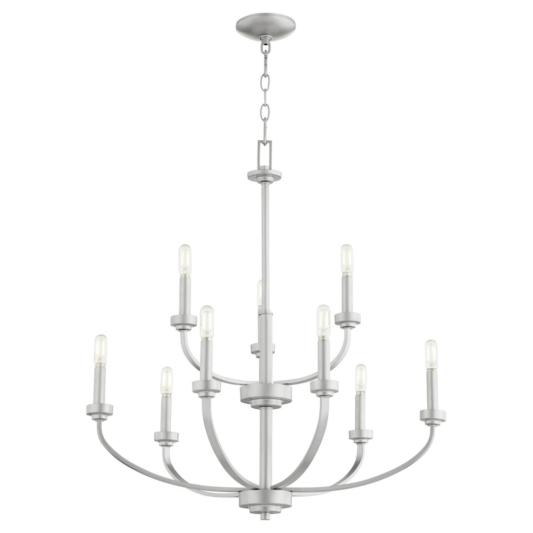 Quorum Reyes 6160-9-64 Chandelier Light - Classic Nickel