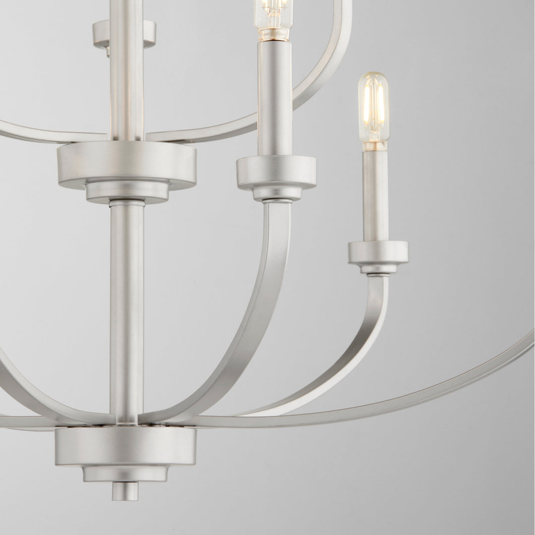 Quorum Reyes 6160-9-64 Chandelier Light - Classic Nickel