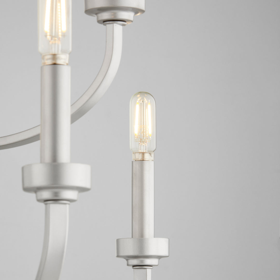 Quorum Reyes 6160-9-64 Chandelier Light - Classic Nickel