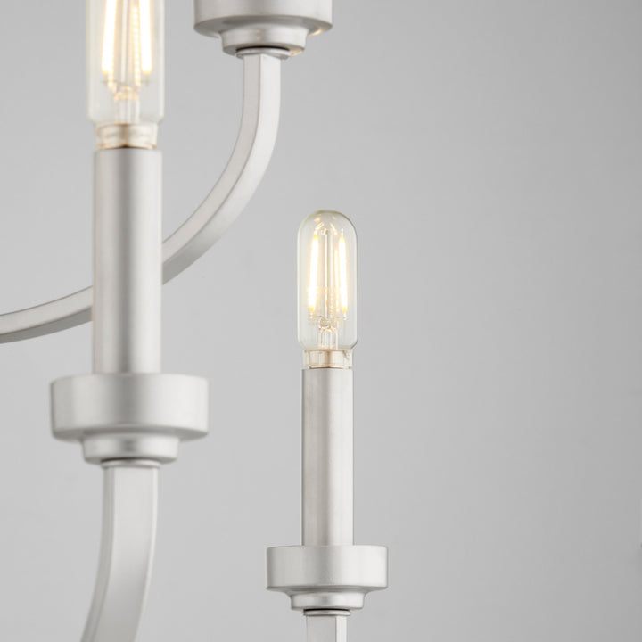 Quorum Reyes 6160-9-64 Chandelier Light - Classic Nickel
