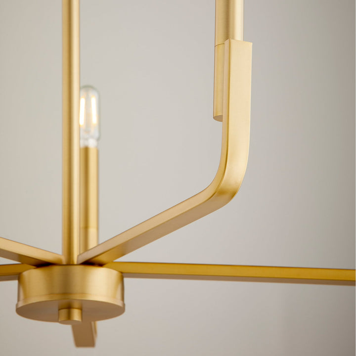 Quorum Tempo 6210-5-80 Chandelier Light - Aged Brass