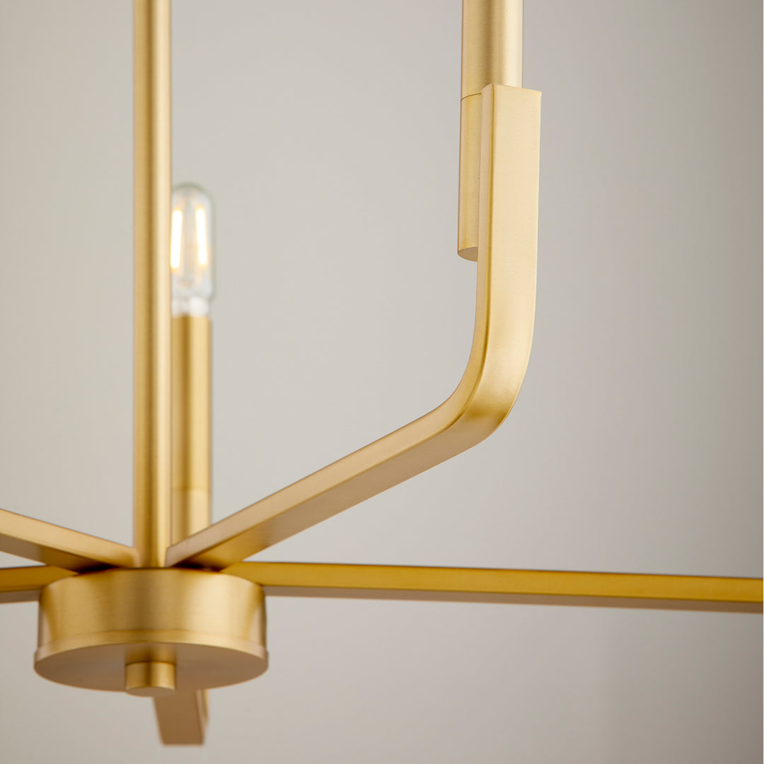 Quorum Tempo 6210-5-80 Chandelier Light - Aged Brass
