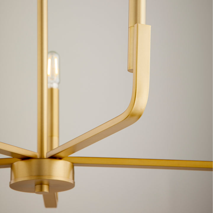 Quorum Tempo 6210-5-80 Chandelier Light - Aged Brass
