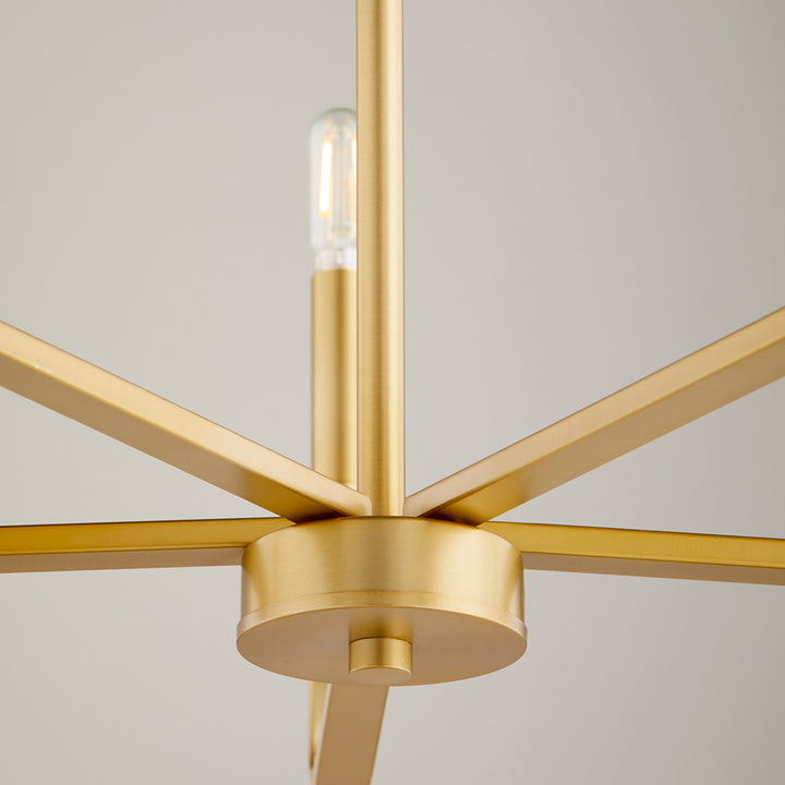 Quorum Tempo 6210-5-80 Chandelier Light - Aged Brass