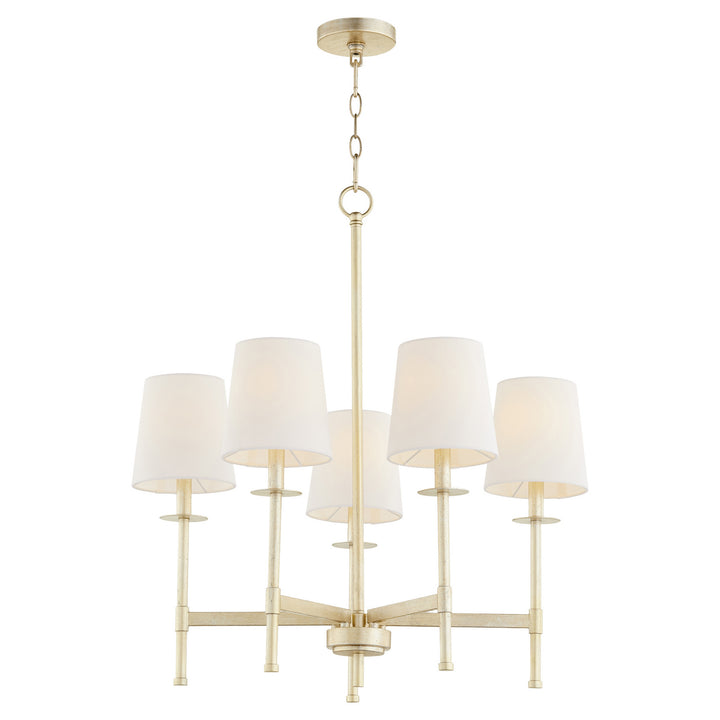 Quorum Belshaw 624-5-60 Chandelier Light - Aged Silver Leaf