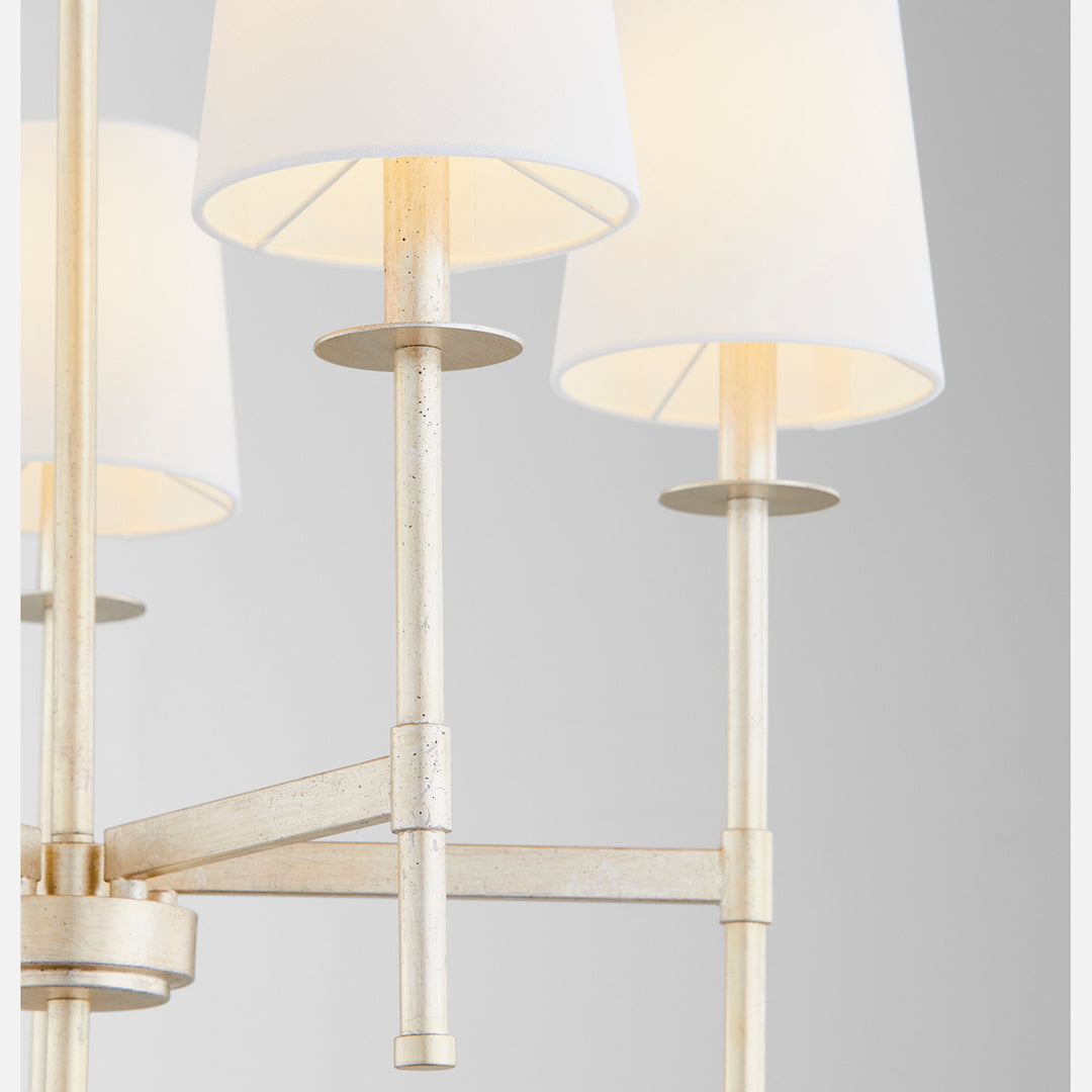 Quorum Belshaw 624-5-60 Chandelier Light - Aged Silver Leaf