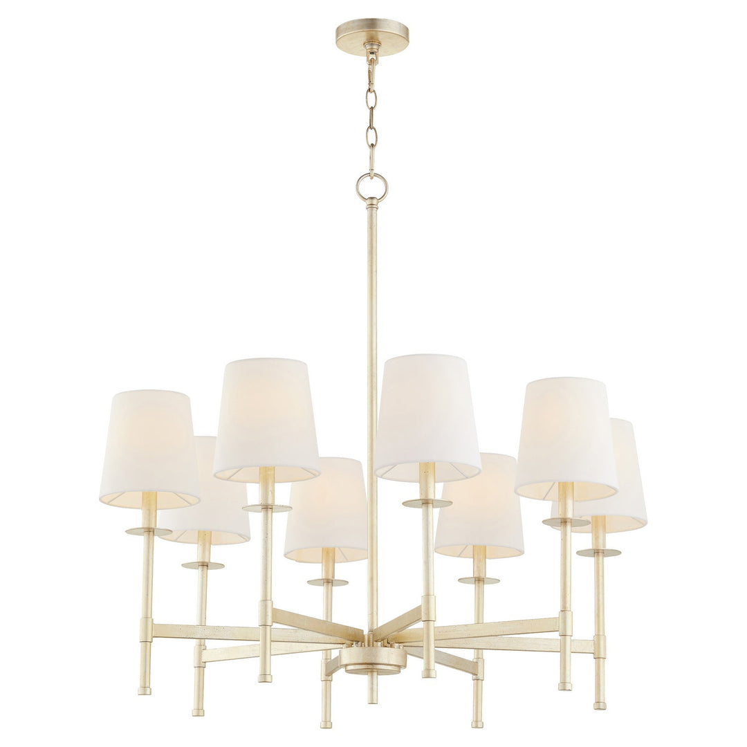 Quorum Belshaw 624-8-60 Chandelier Light - Aged Silver Leaf