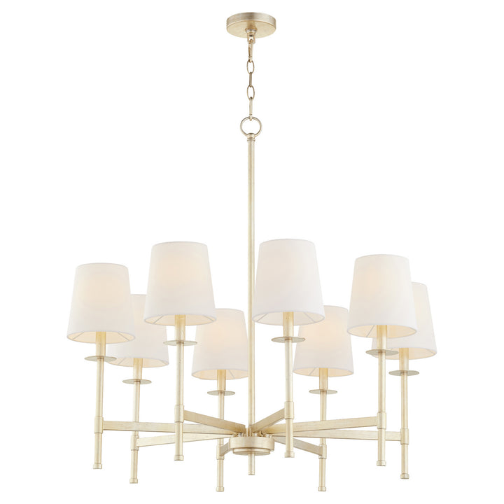 Quorum Belshaw 624-8-60 Chandelier Light - Aged Silver Leaf